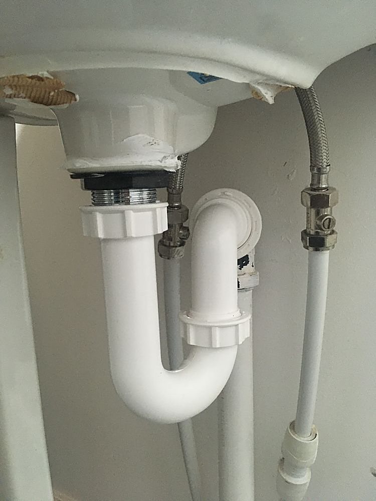 Under-sink pipework repair, Sheffield